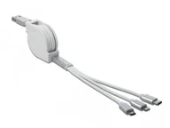 Kable USB - Delock Kabel USB Micro USB/Lightning/USB-C 1m - miniaturka - grafika 1