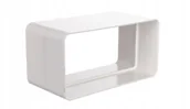 Rury i kanały wentylacyjne - Łącznik kanałów 120x60mm biały 420 - miniaturka - grafika 1