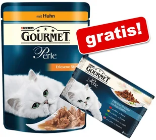 Purina Gourmet Perle 48 x 85 g + Perle Wołowina królik łosoś i kurczak 4 x 85 g gratis! Wołowina - Mokra karma dla kotów Purina Gourmet Perle 48 x 85 g + Perle Wołowina królik łosoś i kurczak 4 x 85 g gratis! Wołowina - Mokra karma dla kotów - miniaturka - grafika 3