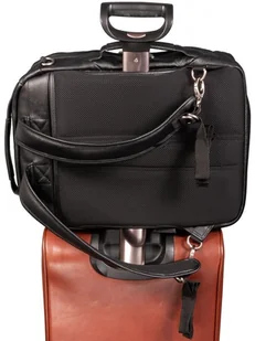 McKlein Czarny plecak i torba podróżna East Side ze skóry naturalnej na laptopa 17" - Torby na laptopy - miniaturka - grafika 9