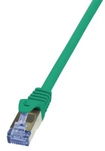LogiLink Patchcord CAT.6A S/FTP 7,5m zielony CQ3085S - Kable miedziane - miniaturka - grafika 2