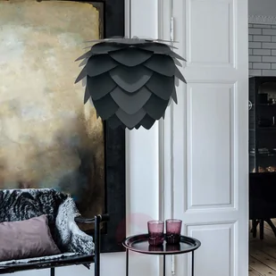 Vita Copenhagen Lampa wisząca Aluvia mini, antracytowy klosz - Lampy sufitowe - miniaturka - grafika 3