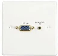 Akcesoria car audio - LINDY Lindy VGA/Audio płyta czołowa, wykonana z tworzywa sztucznego 60212 - miniaturka - grafika 1