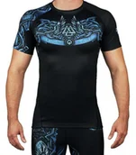 Bielizna sportowa męska - Viking RASHGUARD GROUND GAME KRÓTKI RĘKAW CZARNY - miniaturka - grafika 1