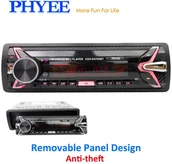 Radia samochodowe - Odłączane Radio samochodowe z Bluetooth Autoradio USB 1 Din Stereo Audio odtwarzacz MP3 SD aux-in - miniaturka - grafika 1