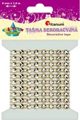 Decoupage - TITANUM Taśma kryształki 0,6cm x 15m złota . - miniaturka - grafika 1