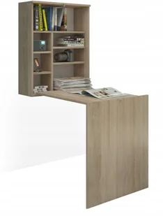 Biurko składane wiszące ścienne Hide sonoma jasna - Biurka dla dzieci - miniaturka - grafika 2