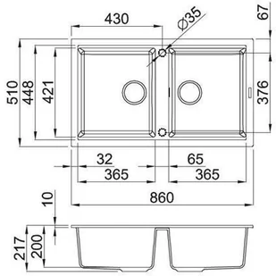 Elleci Zlew Elleci BEST 450 Kuro KERATEK LKB45086 - Zlewozmywaki - miniaturka - grafika 3