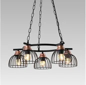 Lampy sufitowe - Prezent 75466 - Żyrandol na łańcuchu BASKET 5xE27/60W/230V - miniaturka - grafika 1