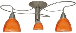 Prezent Lampa sufitowa CARRAT 3xE14/40W matowy chrom/ pomarańczowy - Lampy sufitowe - miniaturka - grafika 2