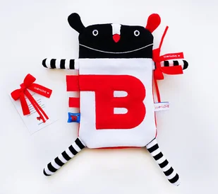 Lullalove sc Lullalove, czerwona kokardka na szczęście - Gryzaki dla dzieci - miniaturka - grafika 3