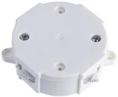 Puszki elektryczne i akcesoria - Elektro-Plast Puszka natynkowa hermetyczna IP41 okrągła 80x34 z wkładem 4x2,5 biała 0212-00 - miniaturka - grafika 1
