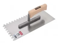 Narzędzia murarskie - Modeco Paca nierdzewna zębata uchwyt drewno 280x130x10mm MN-73-410 MN-73-410 - miniaturka - grafika 1