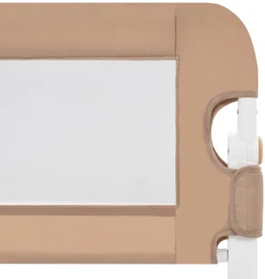 vidaXL Barierka do łóżeczka dziecięcego, taupe, 180x42 cm, poliester vidaXL - Zabezpieczenia dla dzieci vidaXL Barierka do łóżeczka dziecięcego, taupe, 180x42 cm, poliester vidaXL - Zabezpieczenia dla dzieci - miniaturka - grafika 5