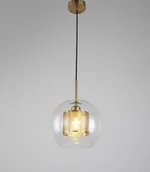 Lampy sufitowe - Lumina Deco Deco NOWOCZESNA LAMPA WISZĄCA PONTINA BRASS LDP 6830 (MD) - miniaturka - grafika 1