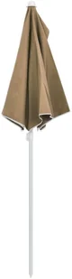 vidaXL Półokrągły parasol ogrodowy na słupku, 180x90 cm, kolor taupe 315562 - Parasole ogrodowe - miniaturka - grafika 6