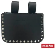 Skrzynki i torby narzędziowe - Reis TORDEK2K - torba dekarska skórzana, dwie kieszenie, podwójnie nitowana - 11x16x8 cm. - miniaturka - grafika 1