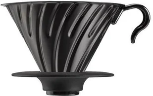 Hario metalowy Drip V60-02 czarny z silikonową podstawką - Zaparzacze i kawiarki Hario metalowy Drip V60-02 czarny z silikonową podstawką - Zaparzacze i kawiarki - miniaturka - grafika 2