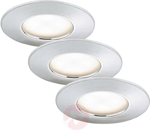 Briloner Zestaw 3 szt. reflektor LED Nikas IP44 chrom - Oprawy, klosze i abażury - miniaturka - grafika 4