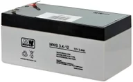 Akumulatory ogólnego zastosowania - Akumulator żelowy 12V/3,4Ah MWS T1 - miniaturka - grafika 1