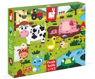 Janod Puzzle sensoryczne 20 elementów Farma J02772 - Puzzle - miniaturka - grafika 7