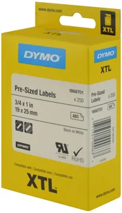 Dymo Taśma do nadruku Etykiety wymiarowe XTL 1868701 Kolor taśmy: Biały / K - Etykiety do drukarek - miniaturka - grafika 2