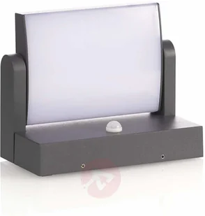 Lampenwelt com Kinkiet zewnętrzny LED Sherin, obrotowy, czujnik - Lampy ogrodowe - miniaturka - grafika 4