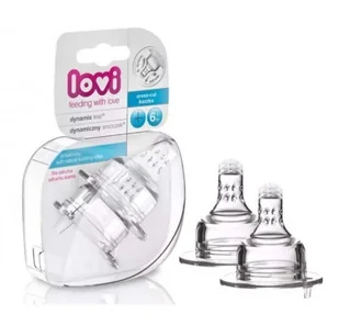 Lovi Smoczek antykolkowy - silikon, 6m+, średni przepływ (2szt.) - Smoczki do butelek - miniaturka - grafika 3