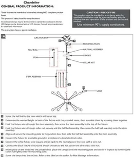 Feiss Industrialna LAMPA wisząca FE-JAX10-MB Elstead metalowa OPRAWA loftowy ZWIS pająk explosion mosiądz czarny FE-JAX10-MB - Lampy sufitowe - miniaturka - grafika 3