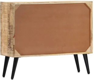 vidaXL vidaXL Szafka, 88 x 30 x 73 cm, lite drewno mango - Szafki do salonu - miniaturka - grafika 5