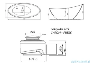 Polimat Zoe 180x80 00256/19238 - Wanny - miniaturka - grafika 2