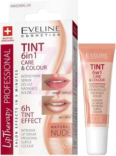 Eveline TINT CARE & COLOUR Serum do ust 6w1 nude - Balsamy do ust - miniaturka - grafika 3