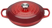 Brytfanny - Le Creuset 21180260602430 Signature profesjonalny garnek 26 cm, wiśniowy Gourmet 21180260602430 - miniaturka - grafika 1