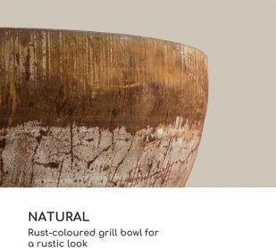 Blumfeldt Blumfeldt Savage, misa paleniskowa z grillem, : 60,5 cm, stal, osłona pogodowa, kolor rdzy GDI11-Savage - Paleniska ogrodowe - miniaturka - grafika 5