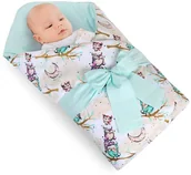 Poduszki do karmienia - Rożek niemowlęcy Sówka na gałęzi, 83 x 83 cm - miniaturka - grafika 1