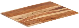 vidaXL Blat stołu, lite drewno sheesham, 15-16 mm, 60x70 cm vidaXL - Blaty meblowe i parapety okienne - miniaturka - grafika 7