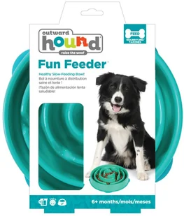 Outward Hound Miska dla psa spowalniająca jedzenie Slo Bowl, morski Warmako - Miski dla psów - miniaturka - grafika 5