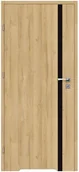 Drzwi wewnętrzne - Voster Skrzydło drzwiowe łazienkowe z podcięciem wentylacyjnym Tora 70 lewe dąb bawaria - miniaturka - grafika 1