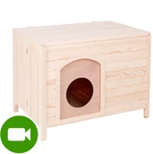 Legowiska dla kotów - zooplus Exclusive Palazzo domek dla kota - Rozmiar S (szer. x gł. x wys.): 75 x 51 x 59 cm - miniaturka - grafika 1