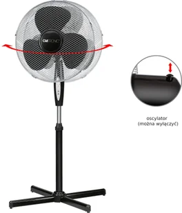 Wentylator Clatronic Wentylator stojący VL 3741 S - Wentylatory - miniaturka - grafika 5