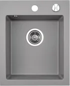 Zlewozmywaki - Brenor Granitowy Zlewozmywak RIGO szary - miniaturka - grafika 1