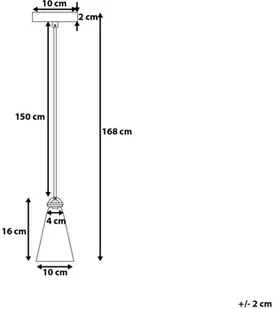 Beliani Lampa wisząca różowa CARES - Lampy sufitowe - miniaturka - grafika 7