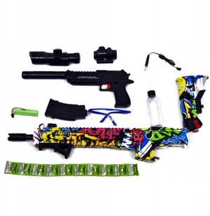 Bezpieczny Karabin Pistolet Automat kulki żelowe - Zabawki militarne - miniaturka - grafika 2