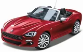 Samochody i pojazdy dla dzieci - Bburago Fiat 124 Spider 1:24 czerwony - miniaturka - grafika 1