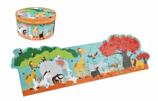 Puzzle Podłogowe XL Safari ZOO 36 elementów Maxi 7895173162 - Puzzle - miniaturka - grafika 4