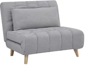 Fotele - Signal meble Fotel BILLY szary rozkładany BILLYSZ - miniaturka - grafika 1