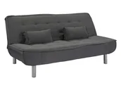 Sofy i kanapy - Vente-Unique Kanapa rozkładana MISHAN z tkaniny - Kolor: szary - miniaturka - grafika 1