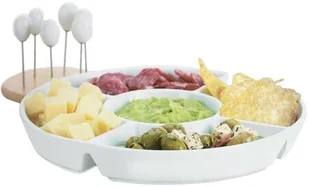 Eh Excellent Houseware ZESTAW DO SERWOWANIA PRZYSTAWEK I PRZEKĄSEK EH EXCELLENT HOUSEWARE 124601 124601 - Tace i patery - miniaturka - grafika 2