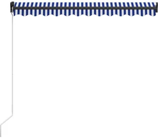 VidaXL Lumarko Ręcznie zwijana markiza, 350 x 250 cm, niebiesko-biała! 3055188 VidaXL - Markizy - miniaturka - grafika 4