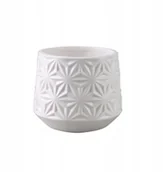 Donice - FLO Osłonka ceramiczna 12.5 cm biała - miniaturka - grafika 1